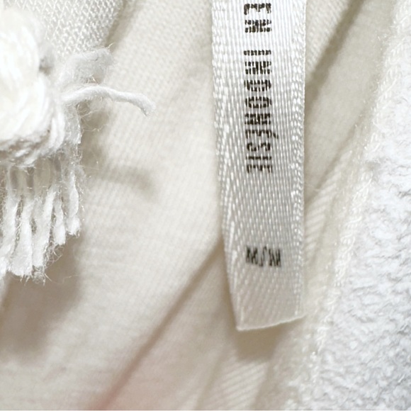 Free People Electric Crochet White Romper Boho Suede/Leather Fringe Medium - Picture 9 of 16